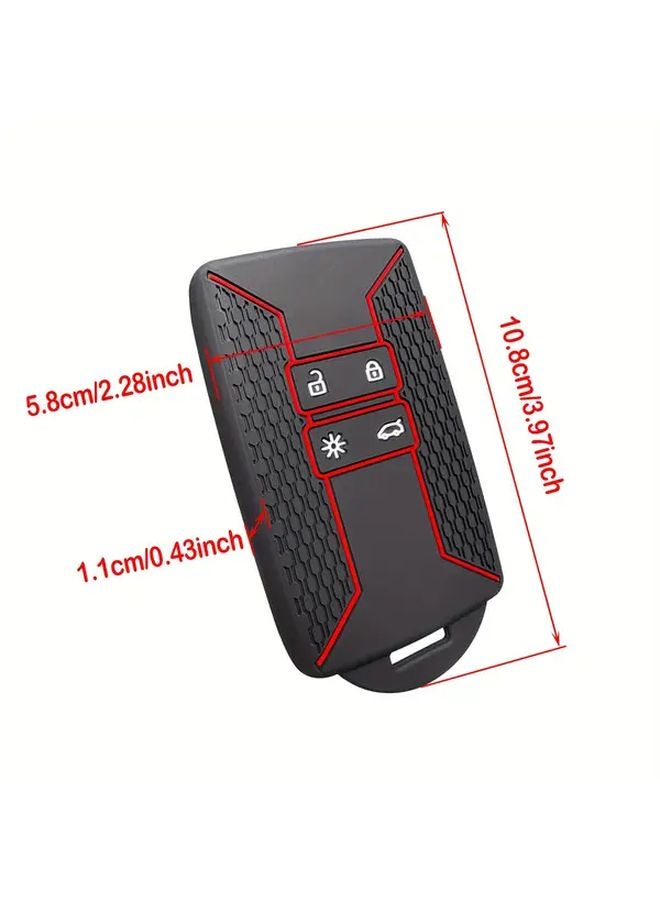 Black Key Case Cover For Renault Captur Arkana Kadjar Koleos Megane Austral Zoe Clio Dacia Sandero - Image 2